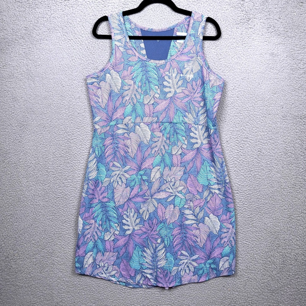 Columbia PFG Dress Womens XL Purple Freezer III Omni Freeze Cooling Stretch